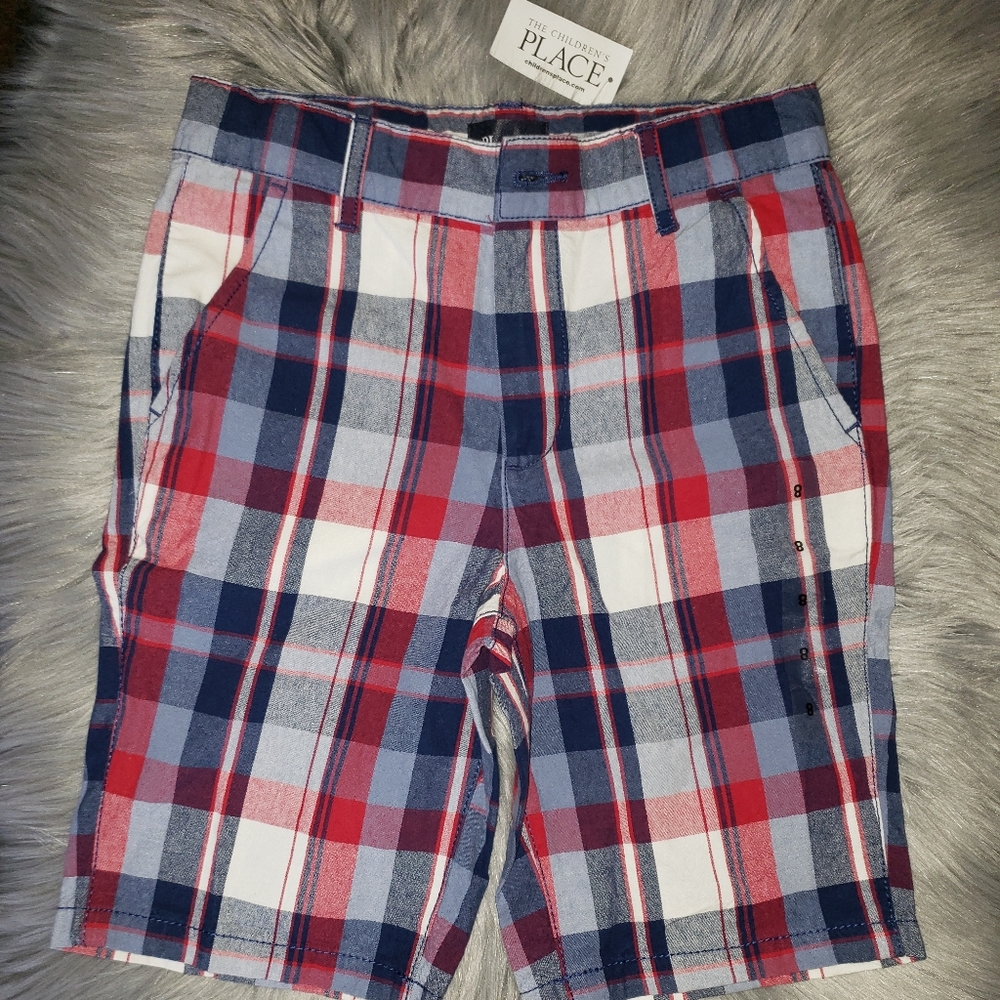 Boys plaid shorts